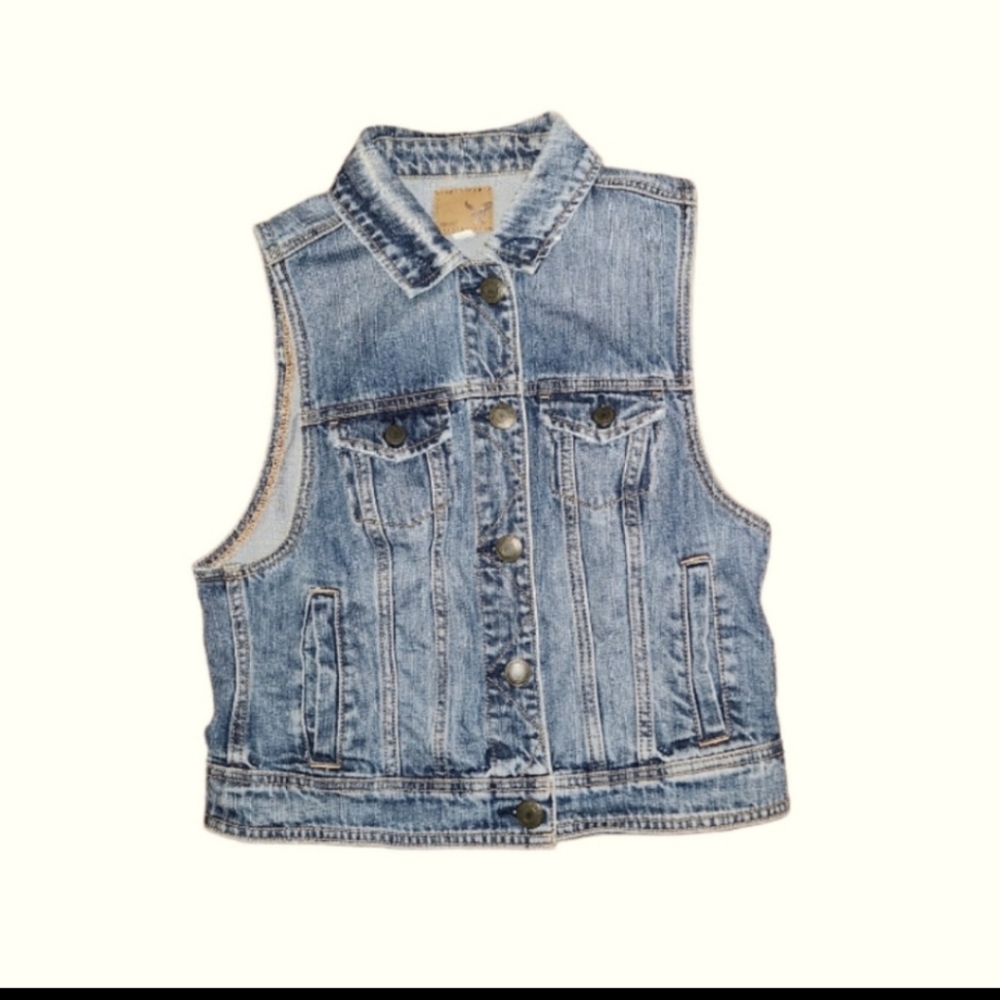 American Eagle Denim Vest